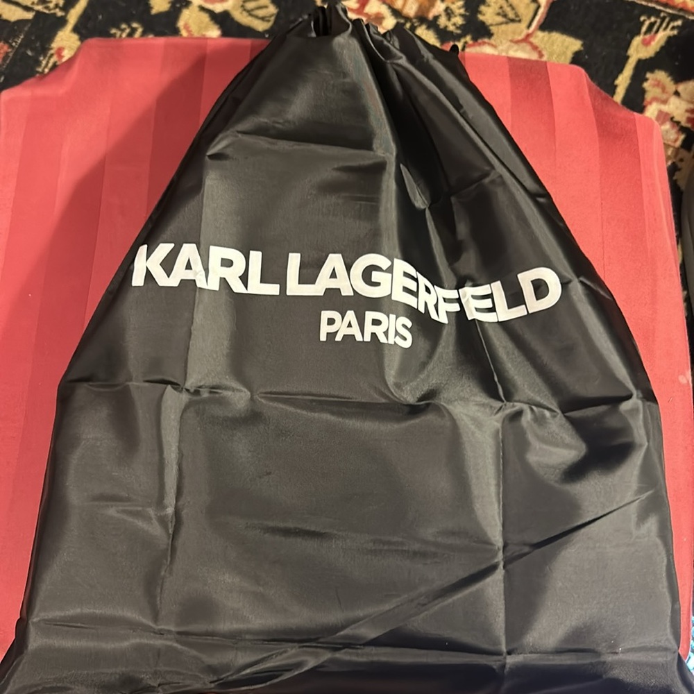 NWT Karl Lagerfeld Paris Logo Leather bag w/ DUST BAG - Picture 10 of 10